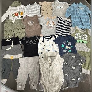 Newborn baby boy clothes bundle
